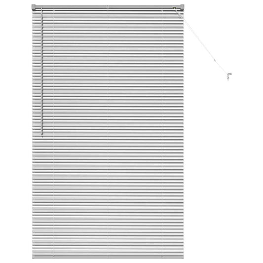 vidaXL Βενετσιάνικες Ρόδες Ασημί 175 x 100 εκ. Αλουμίνιο