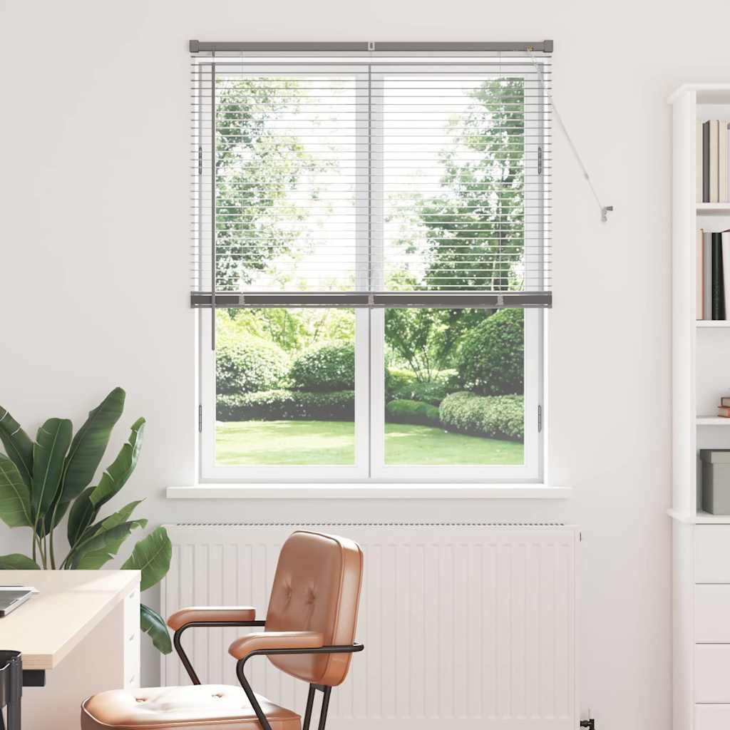 vidaXL Βενετσιάνικες Ρόδες Ασημί 175 x 105 εκ Αλουμίνιο