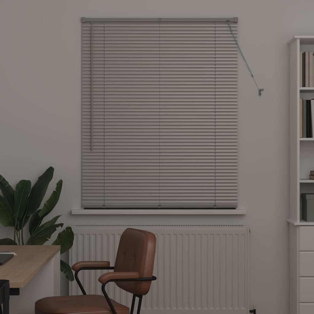 vidaXL Βενετσιάνικες Ρόδες Ασημί 175 x 105 εκ Αλουμίνιο