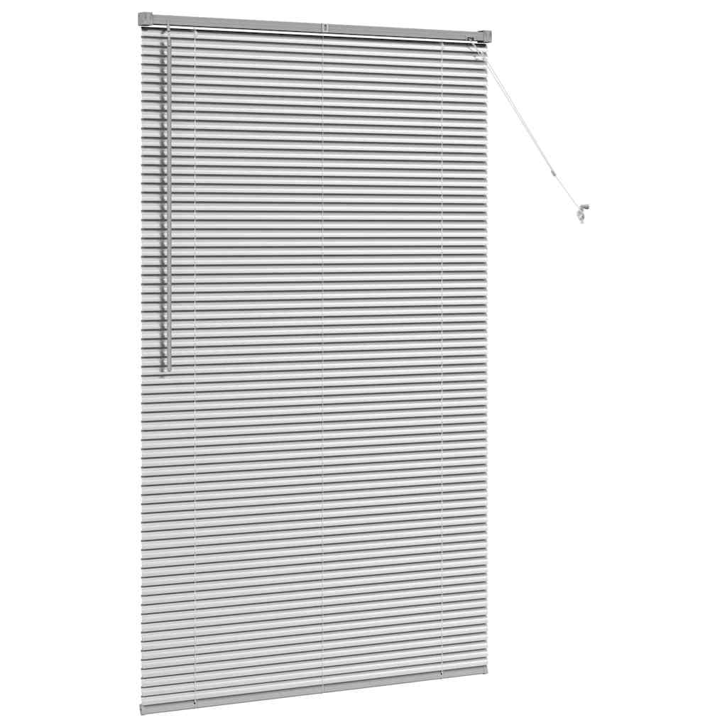 vidaXL Βενετσιάνικες Ρόδες Ασημί 175 x 105 εκ Αλουμίνιο