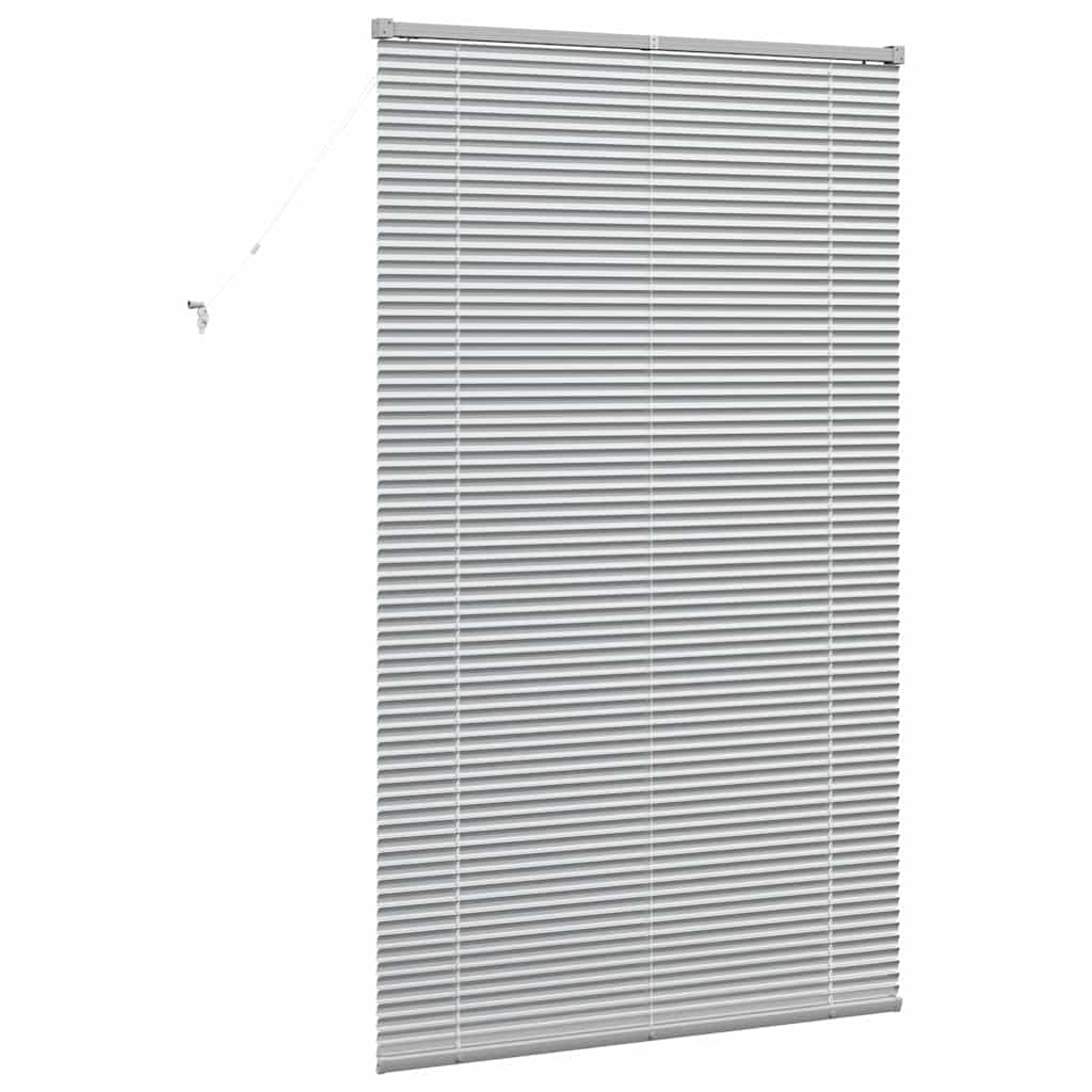 vidaXL Βενετσιάνικες Ρόδες Ασημί 175 x 105 εκ Αλουμίνιο