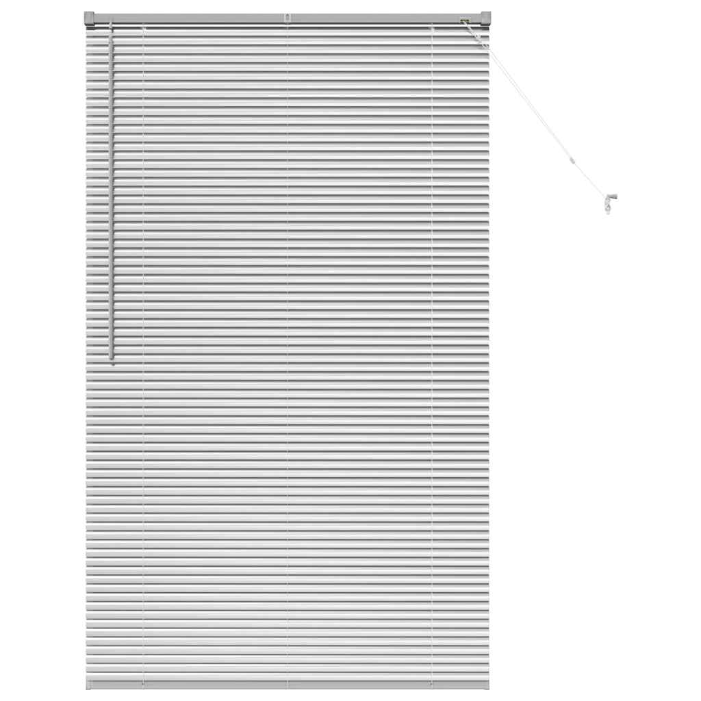 vidaXL Βενετσιάνικες Ρόδες Ασημί 175 x 105 εκ Αλουμίνιο