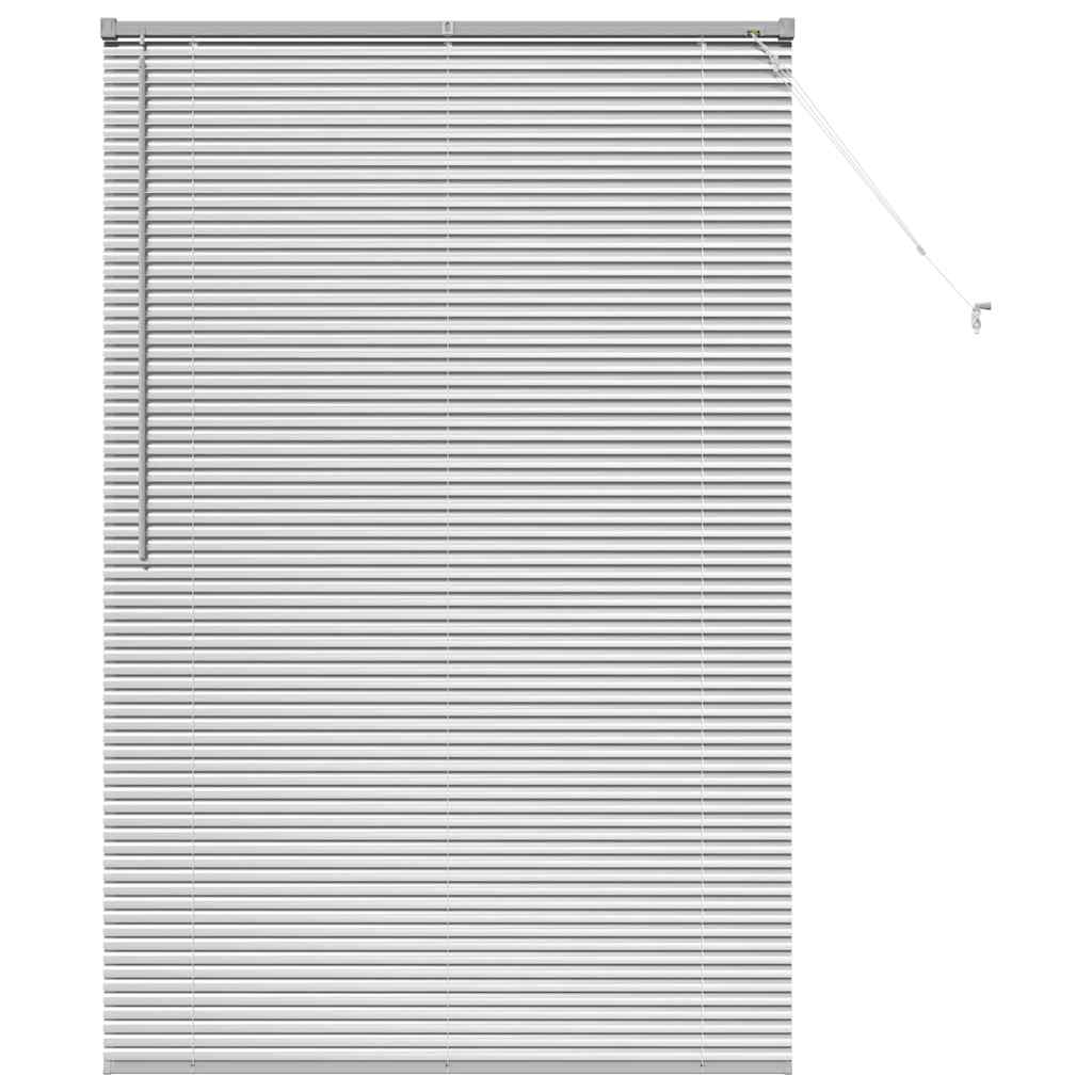 vidaXL Βενετσιάνικες Ρόδες Ασημί 175 x 115 εκ Αλουμίνιο