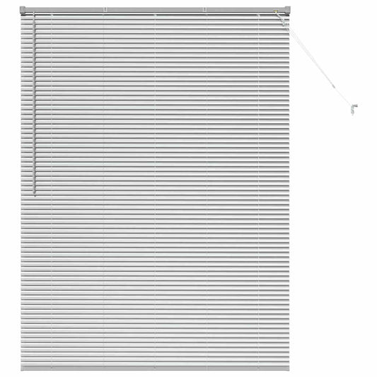 vidaXL Βενετσιάνικες Ρόδες Ασημί 175 x 125 εκ Αλουμίνιο