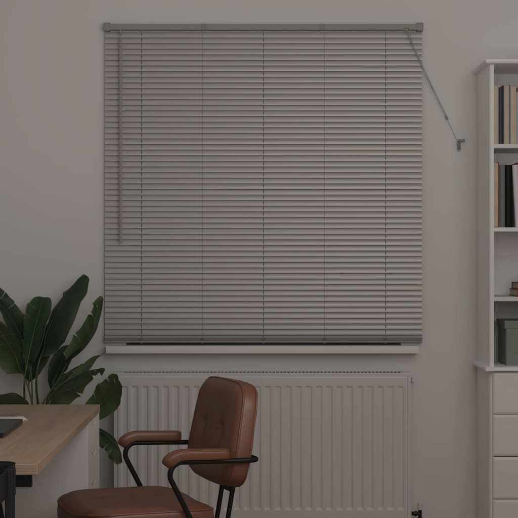 vidaXL Βενετσιάνικες Ρόδες Ασημί 175 x 130 εκ Αλουμίνιο