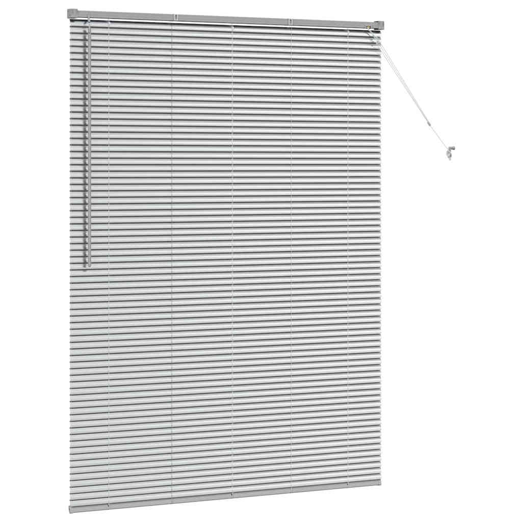 vidaXL Βενετσιάνικες Ρόδες Ασημί 175 x 130 εκ Αλουμίνιο
