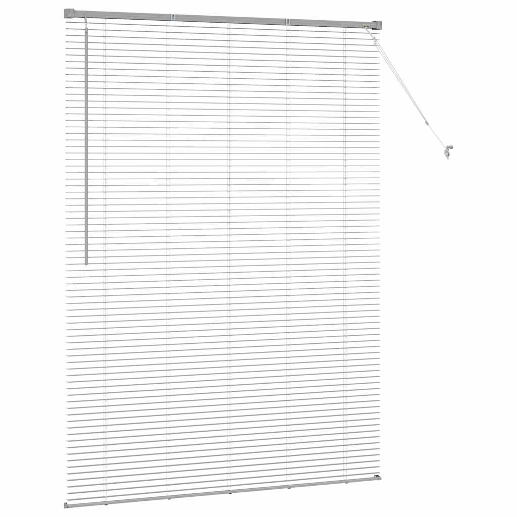vidaXL Βενετσιάνικες Ρόδες Ασημί 175 x 130 εκ Αλουμίνιο