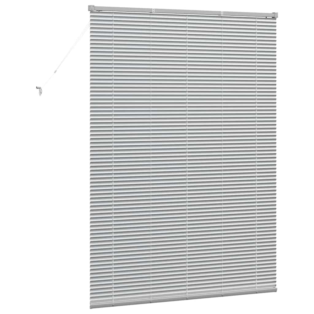vidaXL Βενετσιάνικες Ρόδες Ασημί 175 x 130 εκ Αλουμίνιο