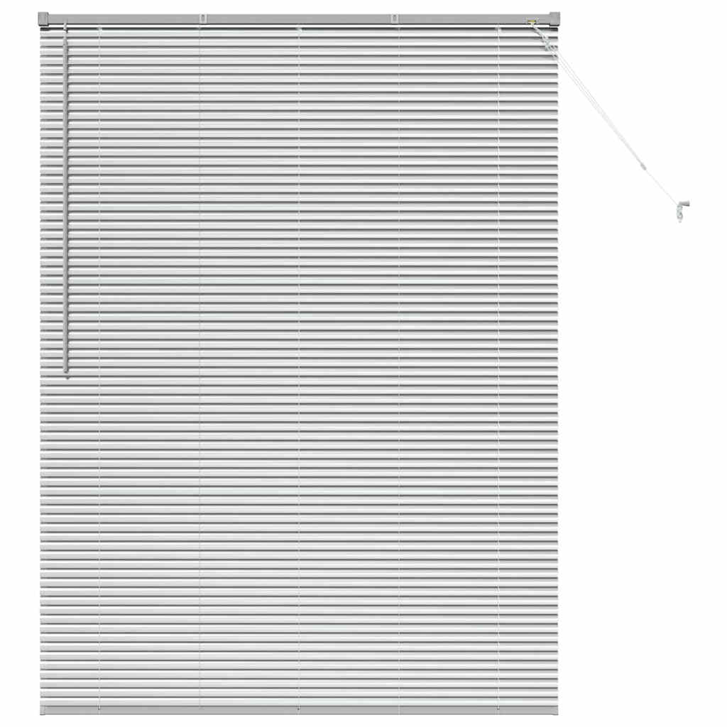 vidaXL Βενετσιάνικες Ρόδες Ασημί 175 x 130 εκ Αλουμίνιο