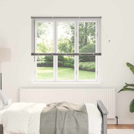 vidaXL Βενετσιάνικες Ρόδες Ασημί 175 x 140 εκ. Αλουμίνιο
