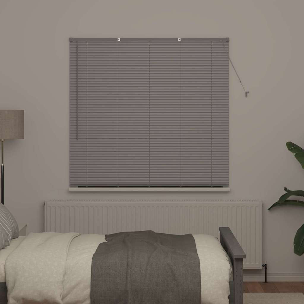 vidaXL Βενετσιάνικες Ρόδες Ασημί 175 x 140 εκ. Αλουμίνιο