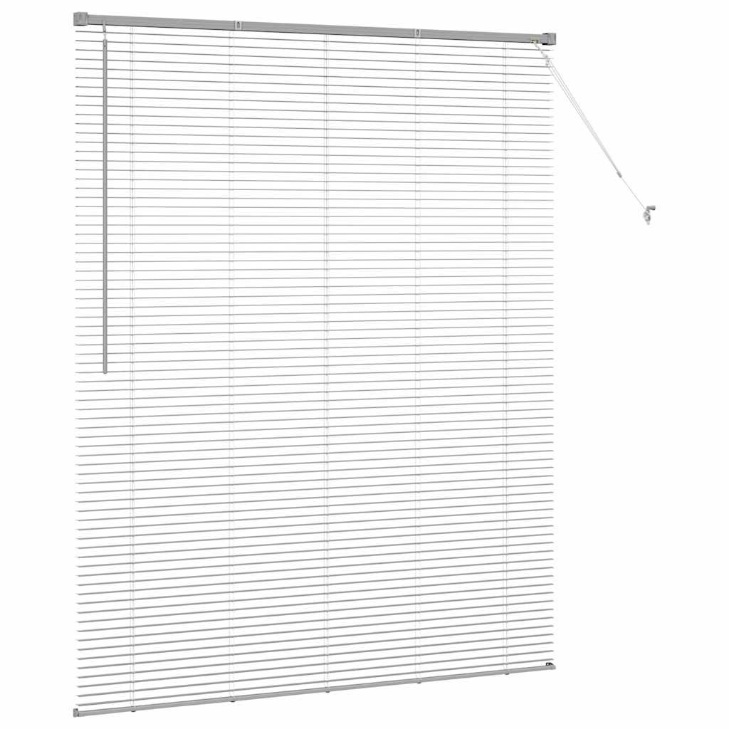 vidaXL Βενετσιάνικες Ρόδες Ασημί 175 x 140 εκ. Αλουμίνιο
