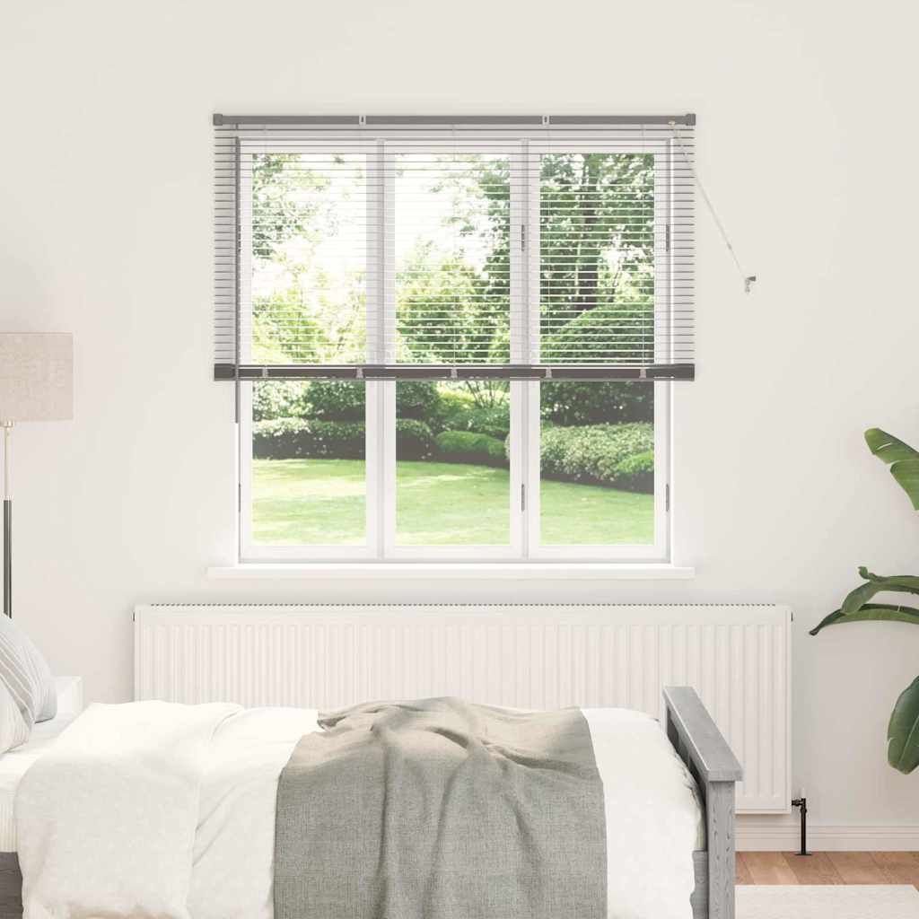 vidaXL Βενετσιάνικες Ρόδες Ασημί 175 x 145 εκ Αλουμίνιο