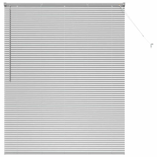vidaXL Βενετσιάνικες Ρόδες Ασημί 175 x 150 εκ Αλουμίνιο