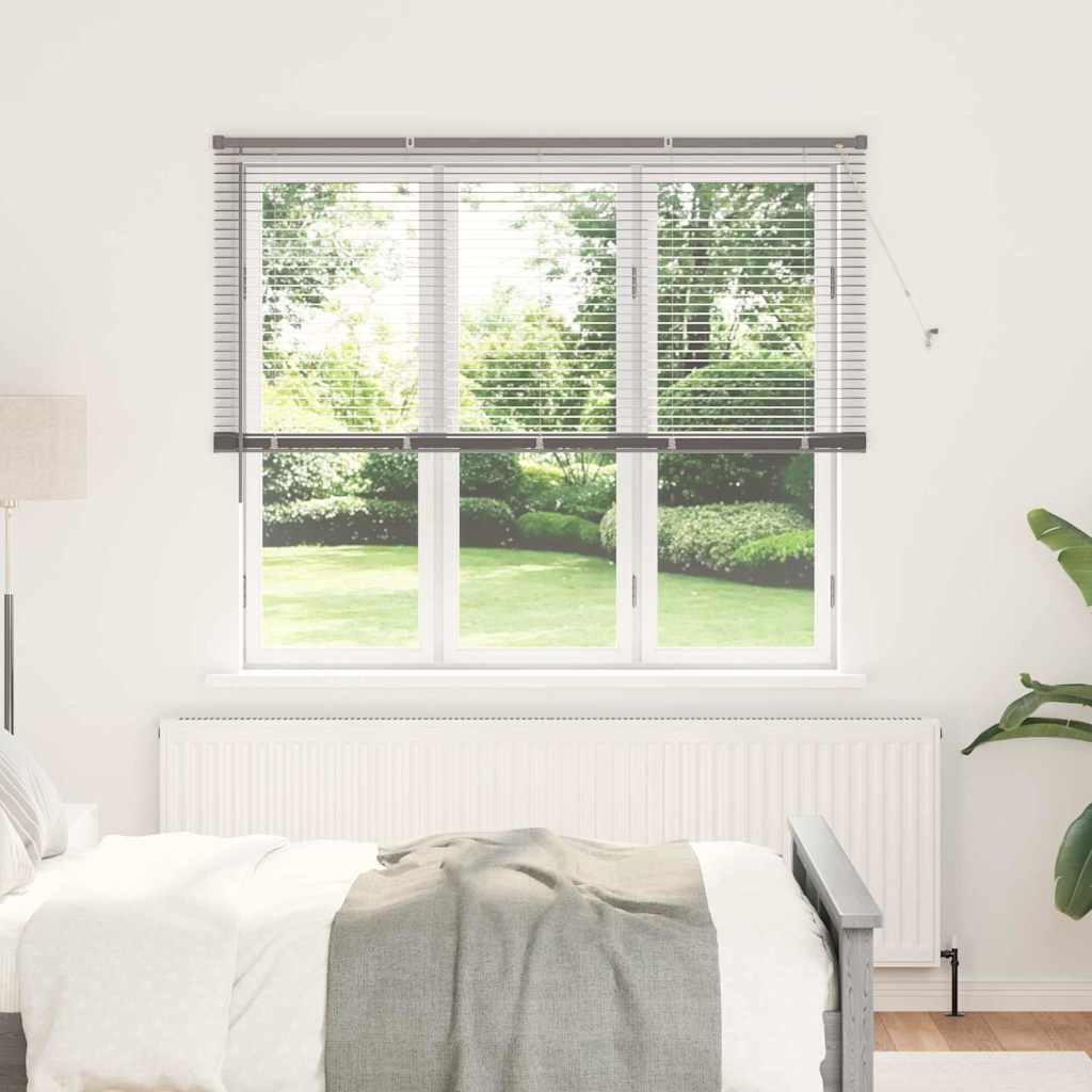 vidaXL Βενετσιάνικες Ρόδες Ασημί 175 x 160 εκ Αλουμίνιο