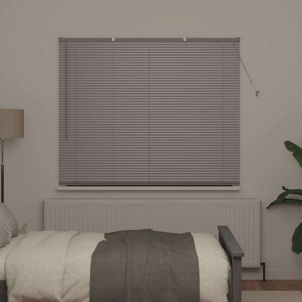 vidaXL Βενετσιάνικες Ρόδες Ασημί 175 x 160 εκ Αλουμίνιο