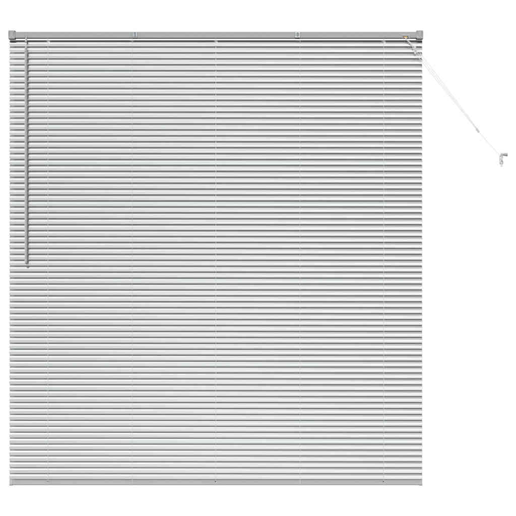 vidaXL Βενετσιάνικες Ρόδες Ασημί 175 x 160 εκ Αλουμίνιο