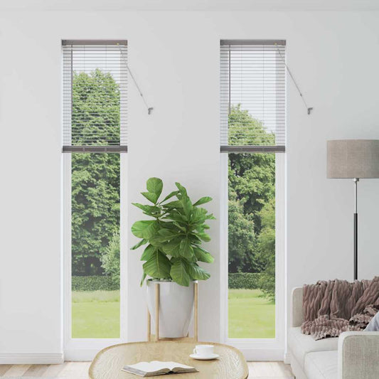 vidaXL Βενετσιάνικες Ρόδες Ασημί 220 x 40 εκ Αλουμίνιο