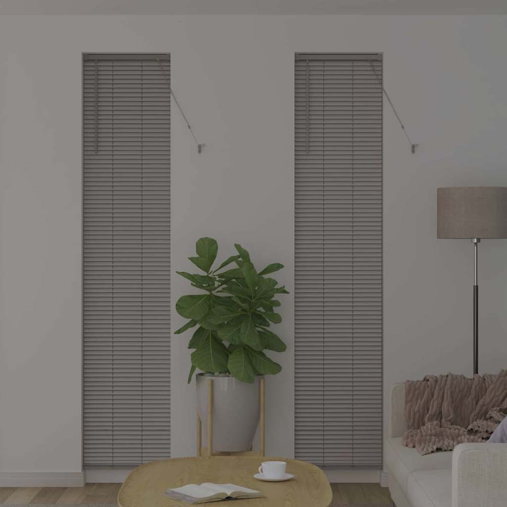vidaXL Βενετσιάνικες Ρόδες Ασημί 220 x 45 εκ Αλουμίνιο