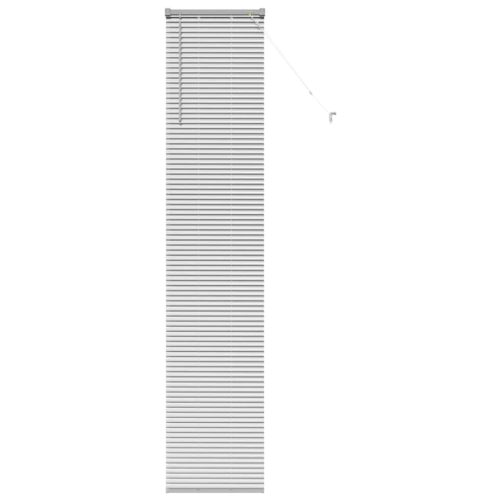 vidaXL Βενετσιάνικες Ρόδες Ασημί 220 x 45 εκ Αλουμίνιο