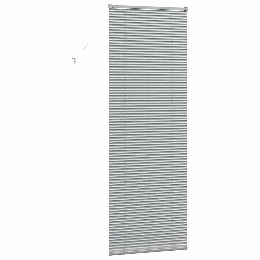 vidaXL Βενετσιάνικες Ρόδες Ασημί 220 x 75 εκ Αλουμίνιο