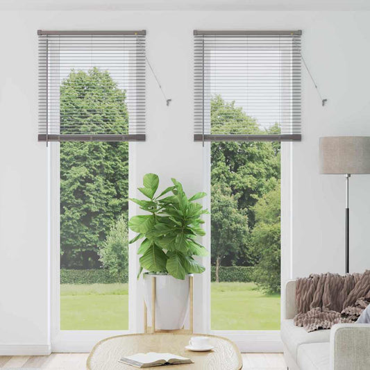 vidaXL Βενετσιάνικες Ρόδες Ασημί 220 x 80 εκ Αλουμίνιο