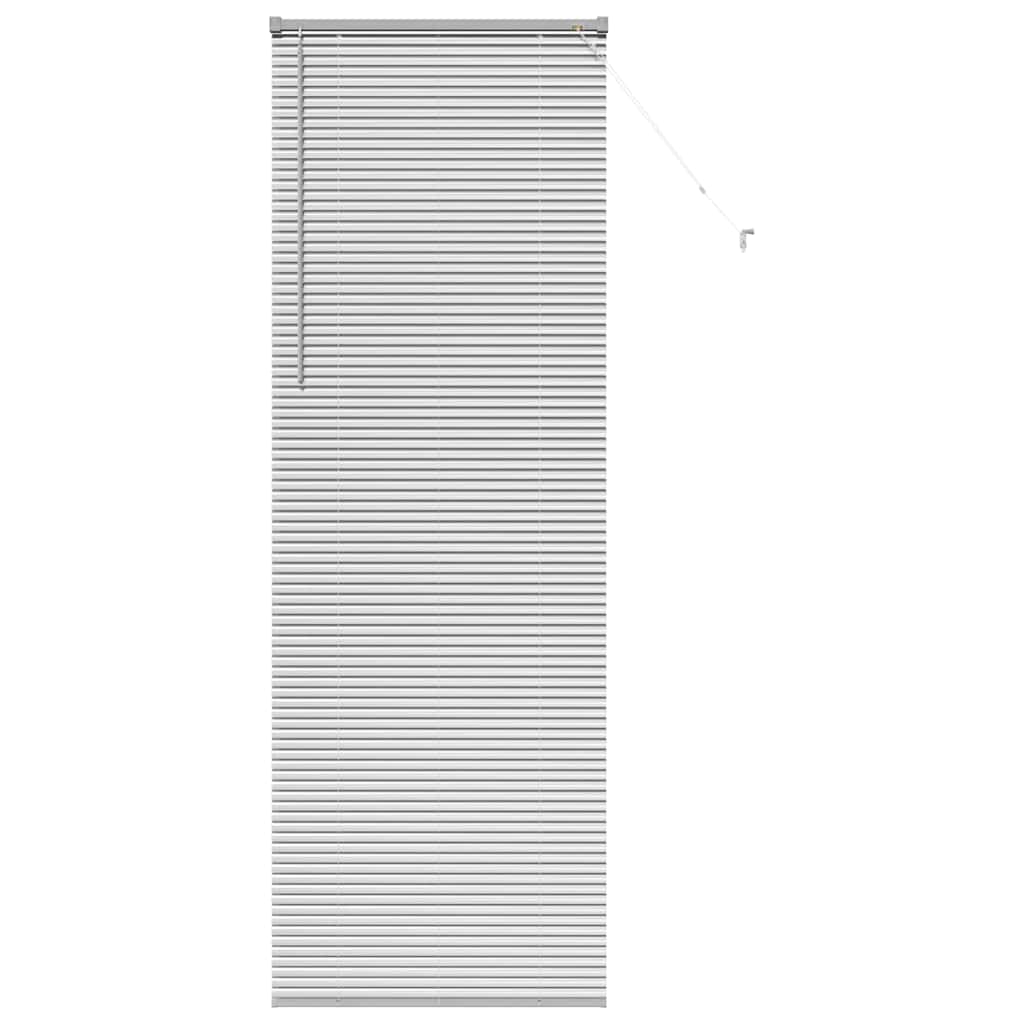 vidaXL Βενετσιάνικες Ρόδες Ασημί 220 x 80 εκ Αλουμίνιο
