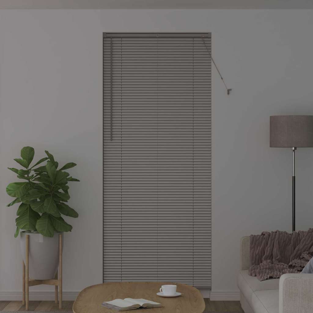 vidaXL Βενετσιάνικες Ρόδες Ασημί 220 x 85 εκ Αλουμίνιο
