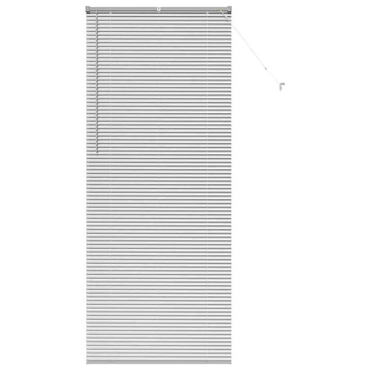vidaXL Βενετσιάνικες Ρόδες Ασημί 220 x 85 εκ Αλουμίνιο