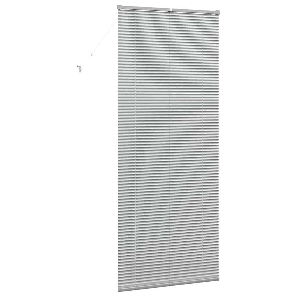 vidaXL Βενετσιάνικες Ρόδες Ασημί 220 x 90 εκ Αλουμίνιο