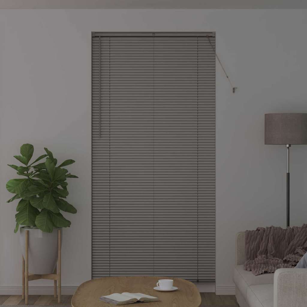 vidaXL Βενετσιάνικες Ρόδες Ασημί 220 x 105 εκ Αλουμίνιο