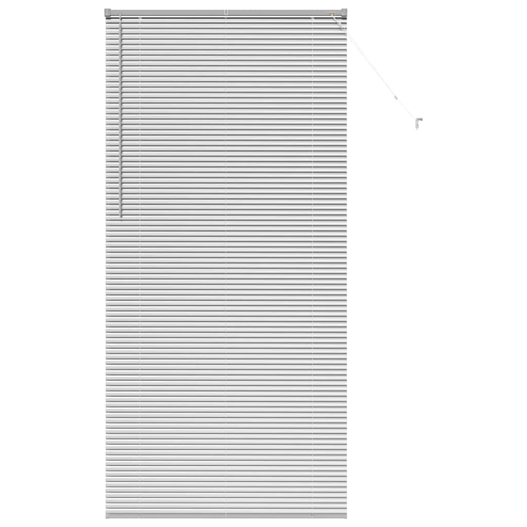 vidaXL Βενετσιάνικες Ρόδες Ασημί 220 x 105 εκ Αλουμίνιο