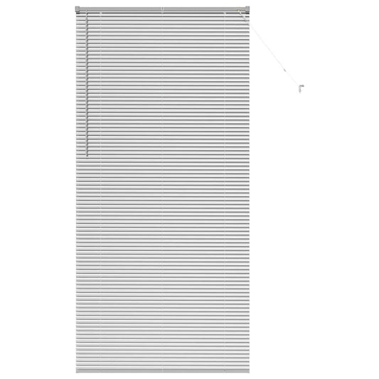 vidaXL Βενετσιάνικες Ρόδες Ασημί 220 x 105 εκ Αλουμίνιο