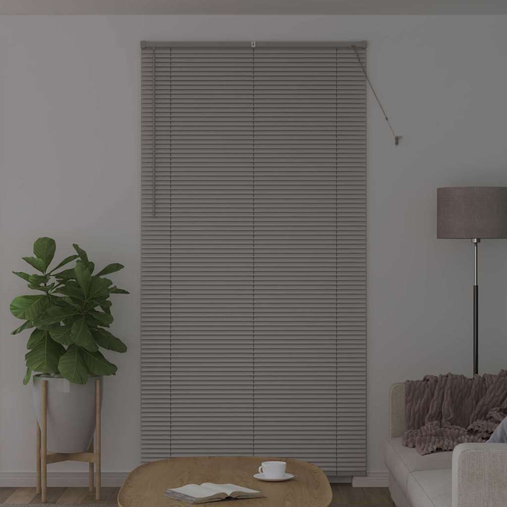 vidaXL Βενετσιάνικες Ρόδες Ασημί 220 x 110 cm Αλουμίνιο