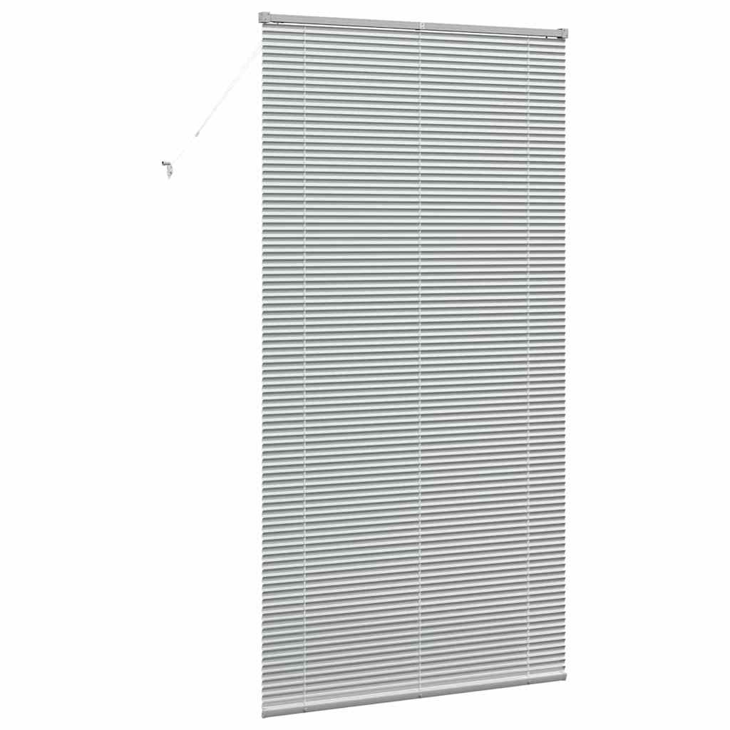 vidaXL Βενετσιάνικες Ρόδες Ασημί 220 x 110 cm Αλουμίνιο