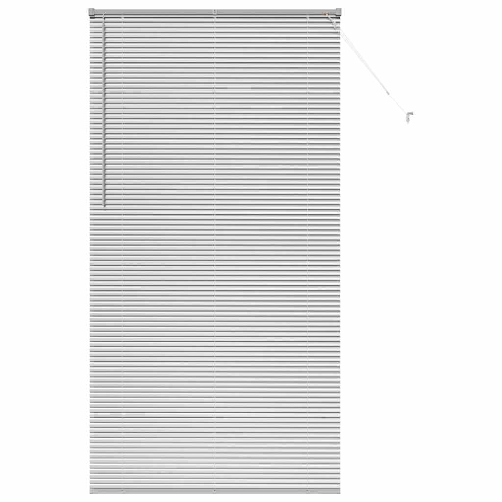 vidaXL Βενετσιάνικες Ρόδες Ασημί 220 x 110 cm Αλουμίνιο
