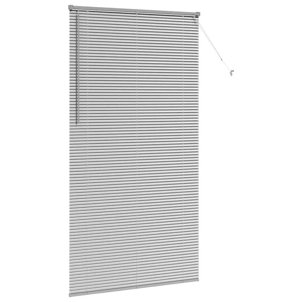 vidaXL Βενετσιάνικες Ρόδες Ασημί 220 x 120 εκ Αλουμίνιο