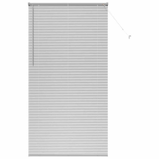vidaXL Βενετσιάνικες Ρόδες Ασημί 220 x 120 εκ Αλουμίνιο