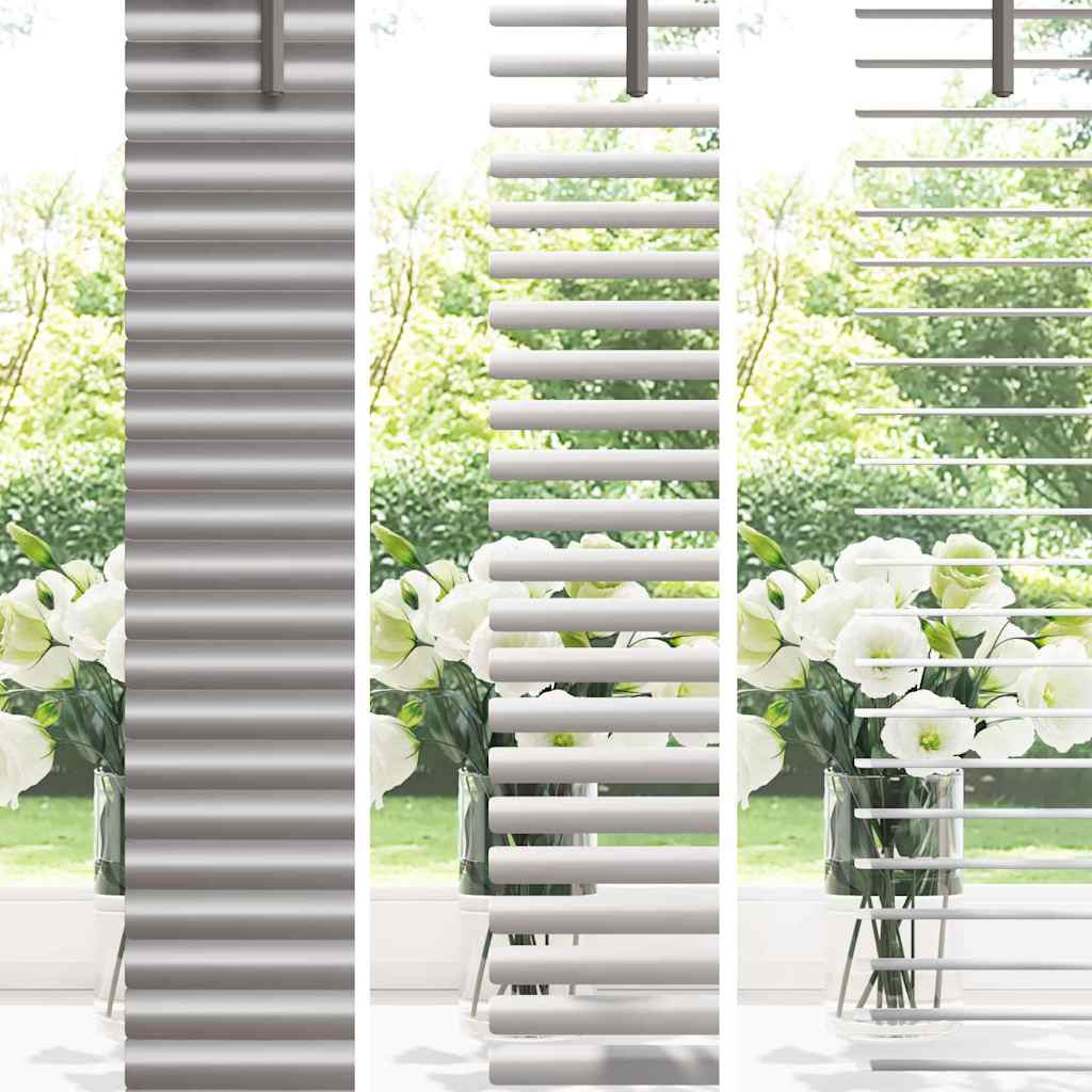 vidaXL Βενετσιάνικες Ρόδες Ασημί 220 x 135 εκ Αλουμίνιο