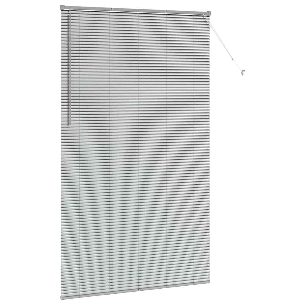 vidaXL Βενετσιάνικες Ρόδες Ασημί 220 x 135 εκ Αλουμίνιο
