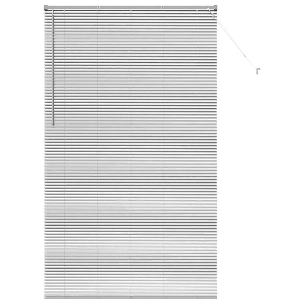 vidaXL Βενετσιάνικες Ρόδες Ασημί 220 x 135 εκ Αλουμίνιο