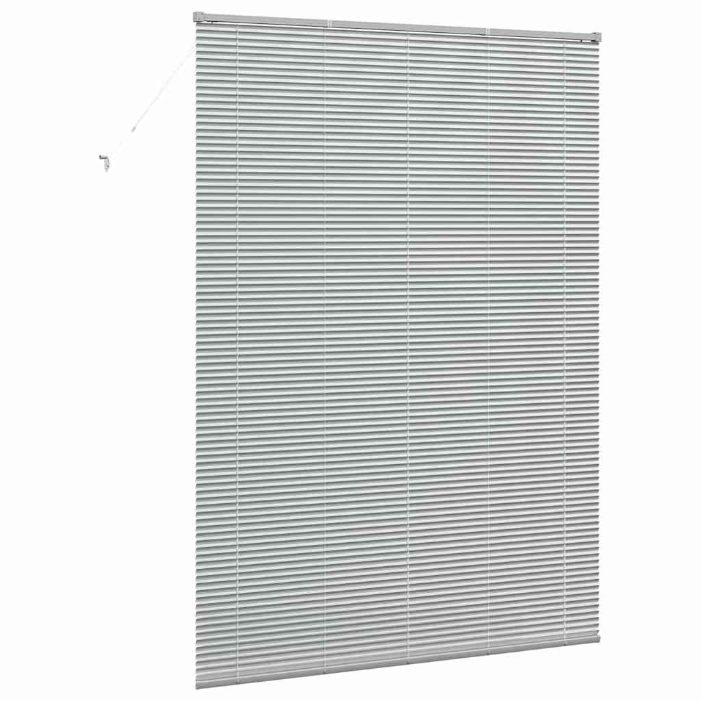 vidaXL Βενετσιάνικες Ρόδες Ασημί 220 x 160 εκ Αλουμίνιο