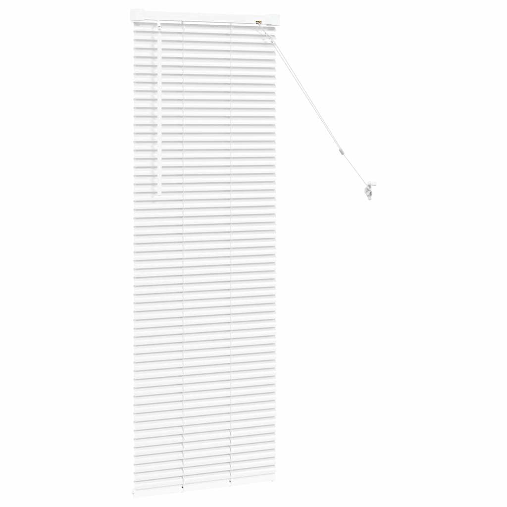 vidaXL Βενετσιάνικες Ρόδες Λευκό 130 x 45 εκ Αλουμίνιο