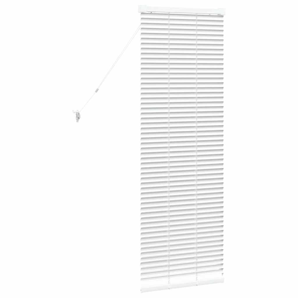 vidaXL Βενετσιάνικες Ρόδες Λευκό 130 x 45 εκ Αλουμίνιο