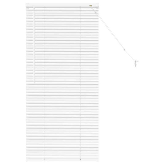 vidaXL Βενετσιάνικες Ρόδες Λευκό 130 x 55 εκ Αλουμίνιο