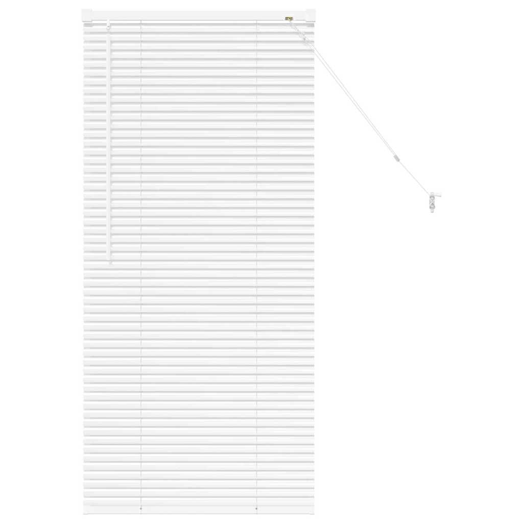 vidaXL Βενετσιάνικες Ρόδες Λευκό 130 x 60 εκ Αλουμίνιο