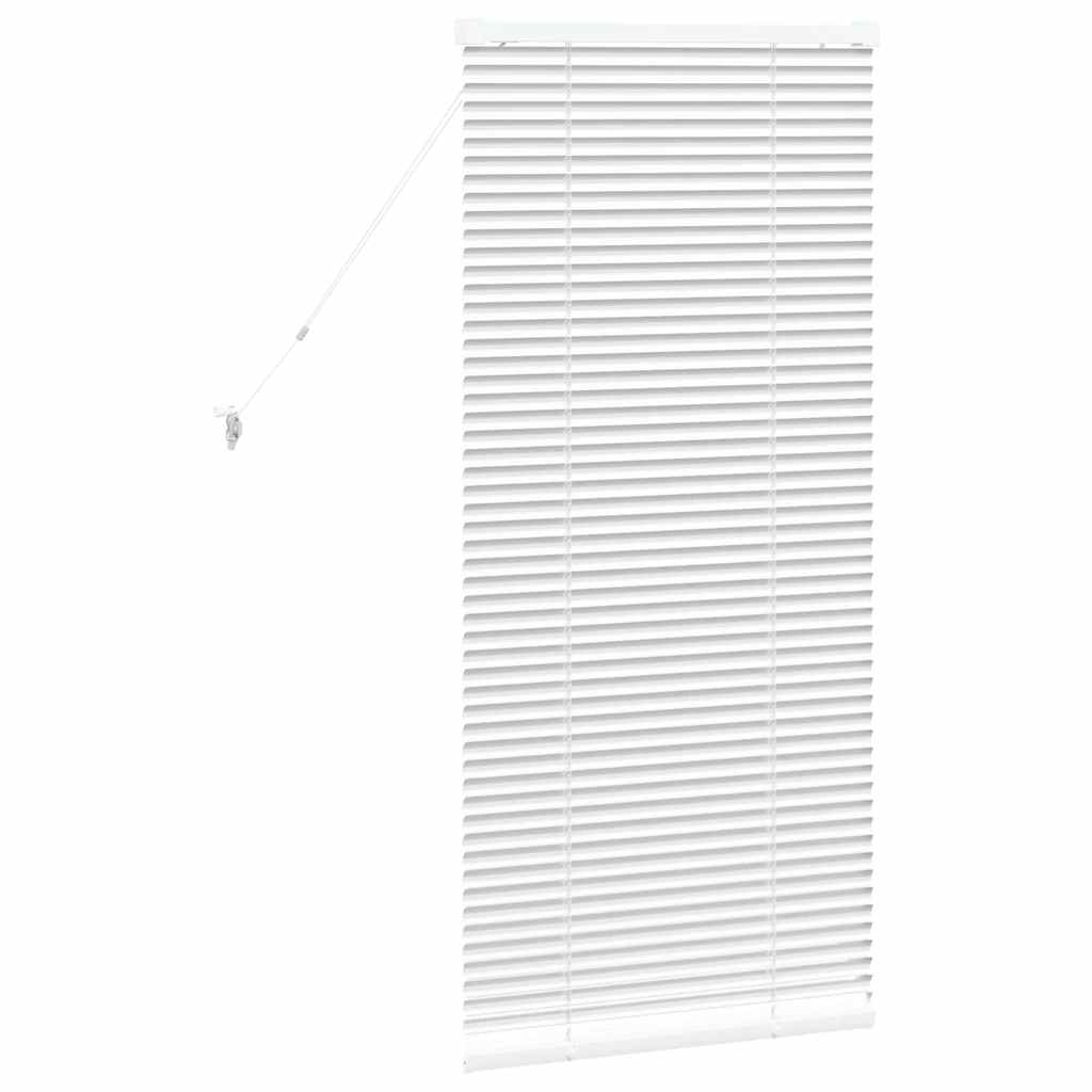 vidaXL Βενετσιάνικες Ρόδες Λευκό 130 x 65 εκ Αλουμίνιο
