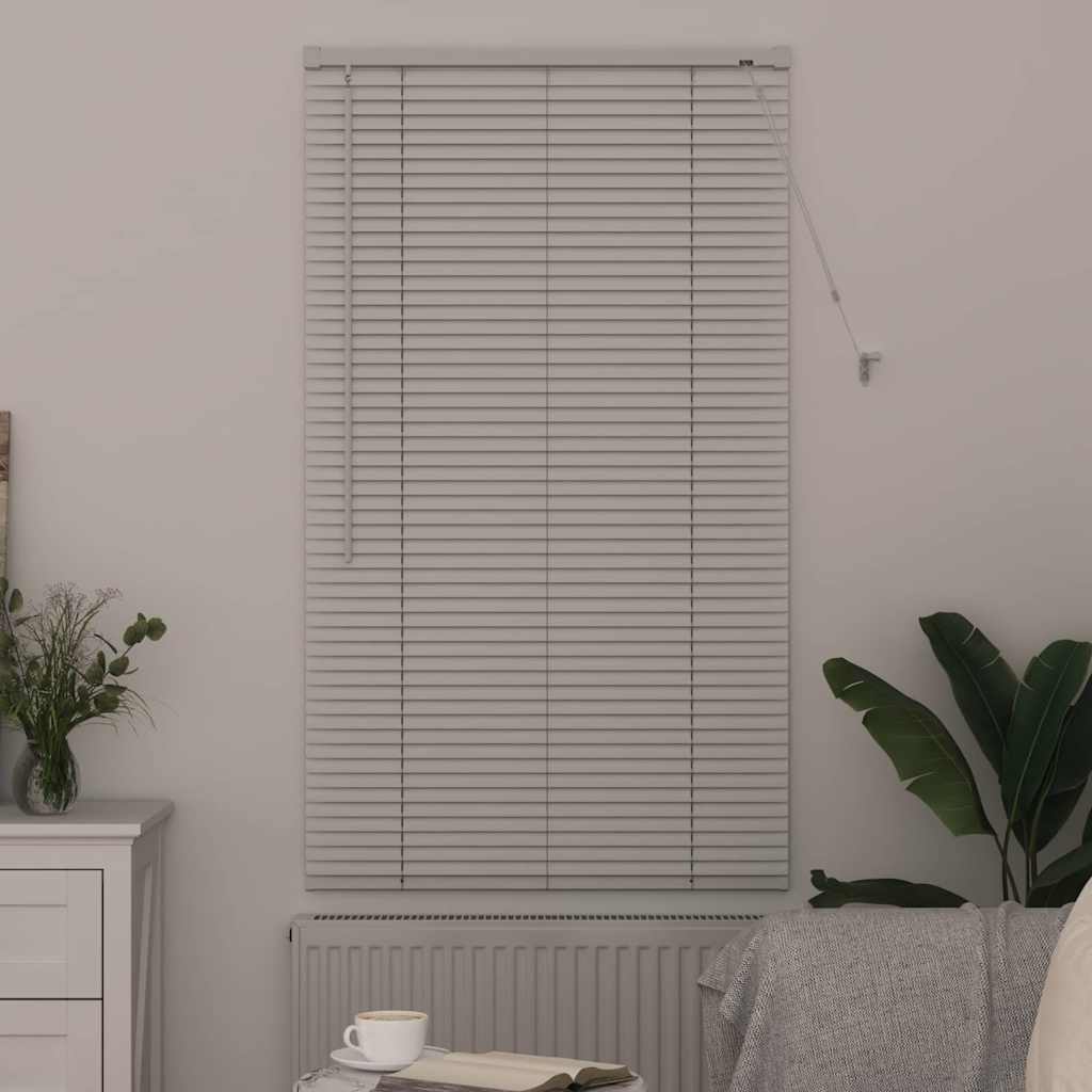 vidaXL Βενετσιάνικες Ρόδες Λευκό 130 x 75 εκ Αλουμίνιο