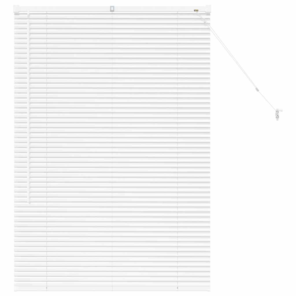 vidaXL Βενετσιάνικες Ρόδες Λευκό 130 x 85 εκ Αλουμίνιο