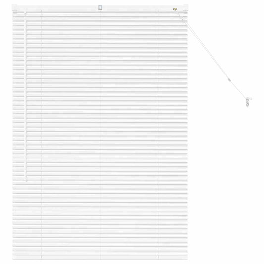 vidaXL Βενετσιάνικες Ρόδες Λευκό 130 x 90 εκ Αλουμίνιο